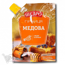 Горчица «Щедро» «Медовая» 120г