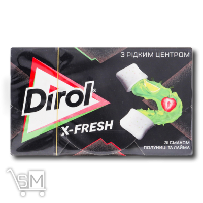 Сравнить цены на Жувальна гумка «Dirol X-Fresh» зі смаком полуниця-лайм 19,8g