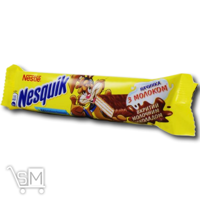 Сравнить цены на Вафля «Nestle» «Nesquik Duo» в молочном шоколаде 26г