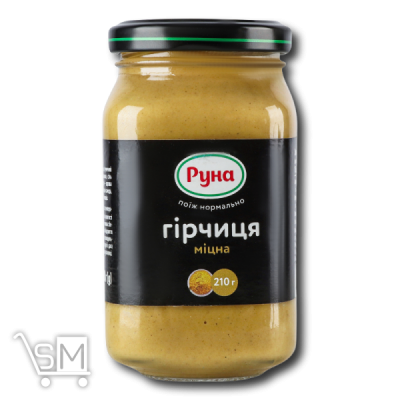 Сравнить цены на Гірчиця «Руна» «Міцна» 210г