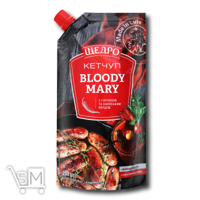 Сравнить цены на Кетчуп «Щедро» «Bloody Mary» 250г