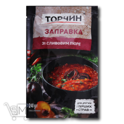 Сравнить цены на Заправка Торчин «Сливове пюре» для перших та других страв 240г