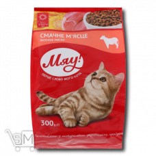Корм для кошек «Мяу!» «М'ясний» 300г