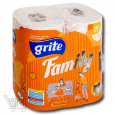 Бумага туалетная «Grite» «Family» трехслойная 4шт Бумага туалетная «Grite» «Family» трехслойная 4шт
