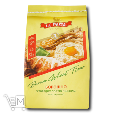 Сравнить цены на Борошно «La Pasta» «Per Primi» з твердих сортів пшениці 1кг
