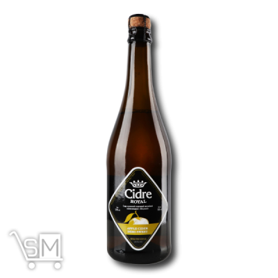Сравнить цены на Сидр «Cidre Royal» яблочный купажный полусладкий газированный 0,7л
