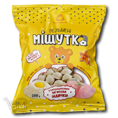 Сравнить цены на Пельмені «Три Ведмеді» «Мішутка» з охолодженим м'ясом індейки 600г