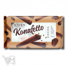 Вафельні трубочки «Roshen» «Konafetto» какао 156г