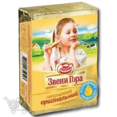 Сравнить цены на Сир «Звени Гора» «Оригінальний» плавлений 45% 75г
