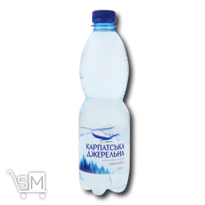 Сравнить цены на Вода «Карпатська Джерельна» сильногазована 0,5л