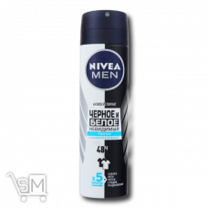 Дезодорант «Nivea Men» «Fresh» Невидимий для чорного і білого 150мл