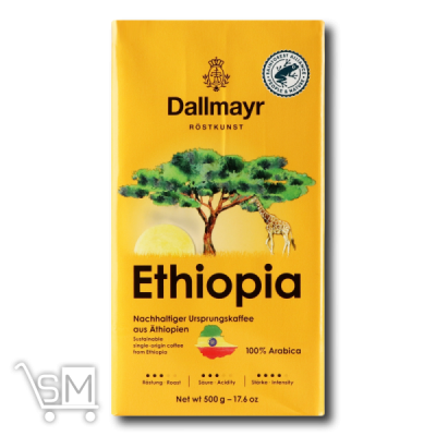 Сравнить цены на Кофе «Dallmayr» «Ethiopian» жареный молотый 500г