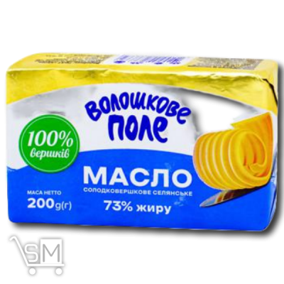 Сравнить цены на Масло «Волошкове Поле» «Селянське» солодковершкове 73% 200г