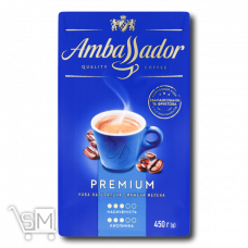 Кава «Ambassador» «Premium» мелена 450г Кава «Ambassador» «Premium» мелена 450г
