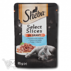 Корм для котів «Sheba» з тунцем в соусі 85г Корм для котів «Sheba» з тунцем в соусі 85г