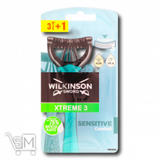 Бритва одноразова «Wilkinson Sword» «Xtreme3 Sensitive» 3+1шт