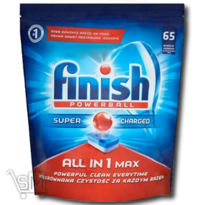 Сравнить цены на Таблетки для посудомийних машин «Finish» «Powerball» 65шт