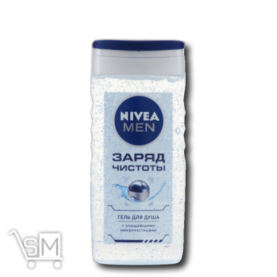 Сравнить цены на Гель для душа «Nivea Men» «Заряд чистоты» 250мл