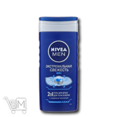 Сравнить цены на Гель для душу «Nivea Men« «Екстримальна свіжість» 2в1 для тіла і волосся 250мл