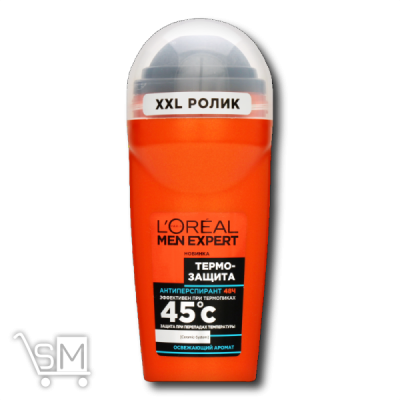 Сравнить цены на Дезодорант шариковый «Loreal Paris» «Men Expert» «Термозащита» эффект 48 часов 50мл