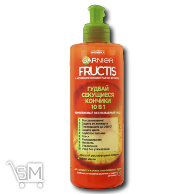 Сравнить цены на Комплексний засіб «Garnier» «Fructis» «Гудбай посічені кінчики» 10в1 400мл