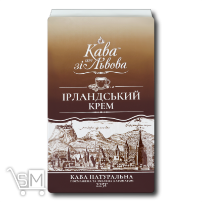 Сравнить цены на Кофе молотый «Кава зі Львова» «Ирландский крем» 225г