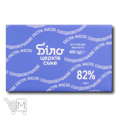 Сравнить цены на Масло «Білоцерківське» «Екстра» солодковершкове 82% 400г