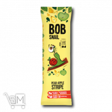 Цукерки «Bob Snail» грушево-яблучний страйп 14г