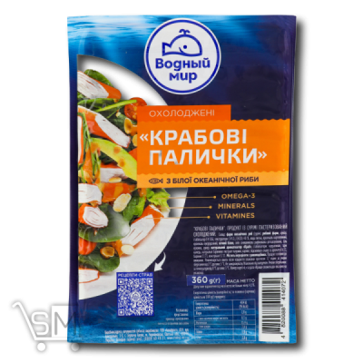 Сравнить цены на Палички крабові «Водний Світ» охолоджені 360г