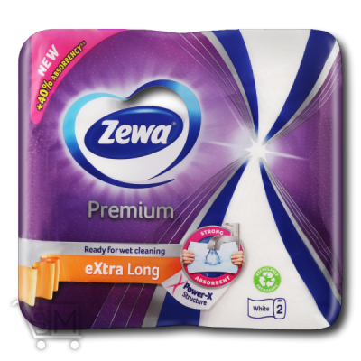 Сравнить цены на Рушники паперові «Zewa» «Premium» «Extra Long» 2шт