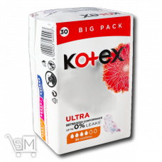 Прокладки гигиенические «Kotex» «Ultra Normal» ультратонкие 30шт