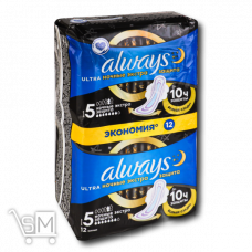 Прокладки гигиенические «Always» «Ultra Night Deo» 12шт