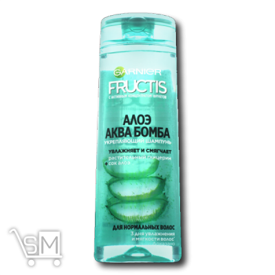 Сравнить цены на Шампунь укрепляющий «Garnier» «Fructis» «Алоэ Аква Бомба» 400мл