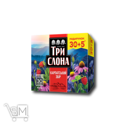Сравнить цены на Чай травяной «Три Слона» «Карпатский сбор» 35шт*1,4г