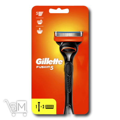 Сравнить цены на Станок для бритья «Gillette» «Fusion» + 2 картриджа