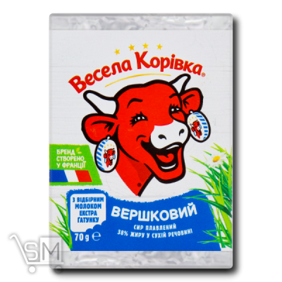 Сравнить цены на Сир «Весела Корівка» Вершковий плавлений 38% 70г