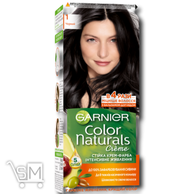 Сравнить цены на Фарба для волосся «Garnier» «Color Naturals» №1 «Чорний»