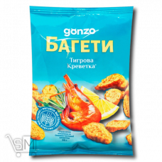 Багети «Gonzo» зі смаком тигрової креветки 50г