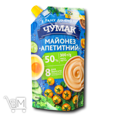 Сравнить цены на Майонез «Чумак» «Апетитний» 50% 300г