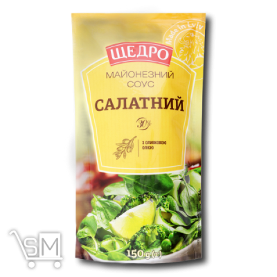 Сравнить цены на Майонез «Щедро» «Салатний» 30% 150г
