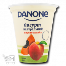 Йогурт «Danone» со вкусом персик-папайя 2,5% 260г Йогурт «Danone» со вкусом персик-папайя 2,5% 260г