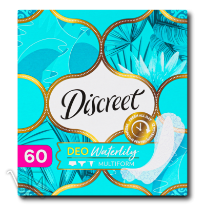 Сравнить цены на Щоденні прокладки «Discreet» «Deo Waterlily» 60шт