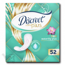 Прокладки гігієнічні «Discreet» «ZonePlus Deo» «Water Lily Plus» щоденні 52шт