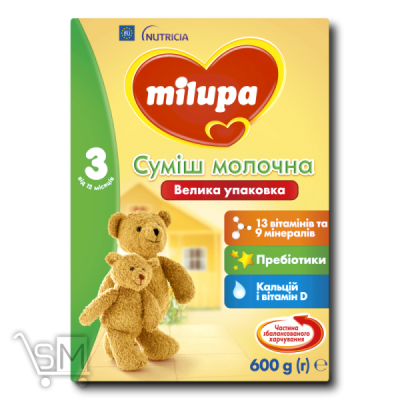 Сравнить цены на Смесь молочная сухая «Milupa» 3 600г