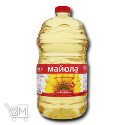 Сравнить цены на Олія соняшникова «Майола» рафінована 5л