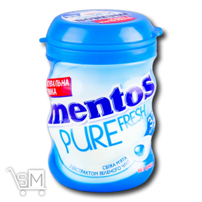 Сравнить цены на Жувальна гумка «Mentos» «Pure Fresh» Свіжа М'ята 56г