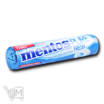 Сравнить цены на Жувальна гумка «Mentos» «Pure Fresh» Свіжа М'ята 15,75г