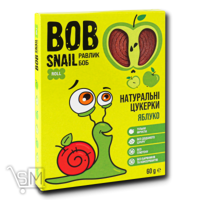 Сравнить цены на Цукерки «Bob Snail» натуральні яблучні 60г