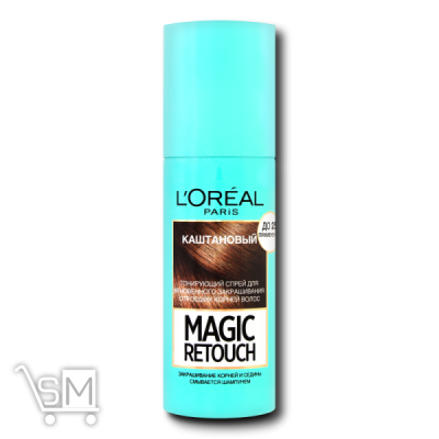 Сравнить цены на Спрей «Loreal Paris» «Magic Retouch» тонирующий каштановый 75мл