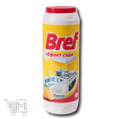 Сравнить цены на Порошок для чищення «Bref» «Лимон» «Ефект соди» 500г